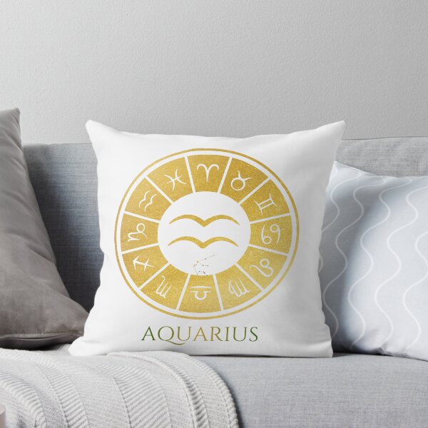 Item preview, Aquarius Zodiac Sign - Gold Minimalist Astrology Symbol designed and sold by VelaStudioCo.