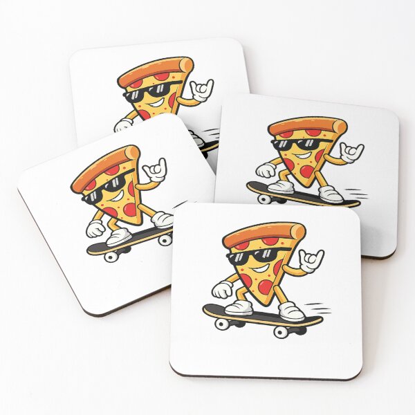 Item preview, Cool Skate Pizza – Funny Food Character with Attitude designed and sold by Droosam.
