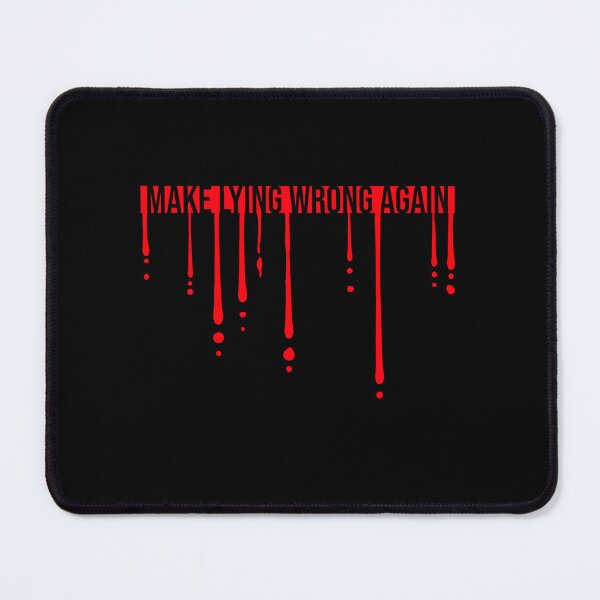 Item preview, Make Lying Wrong Again Political Slogan Logo designed and sold by shirt-o-mat.