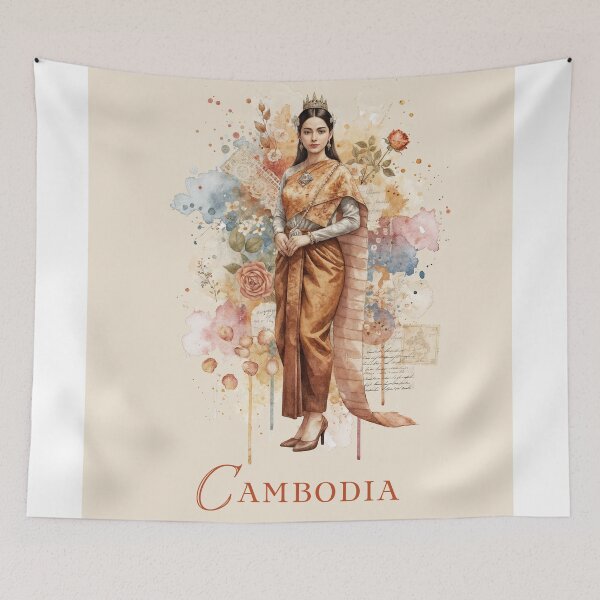 Item preview, Cambodia – Heritage and Elegance designed and sold by ForeverPrintsOK.