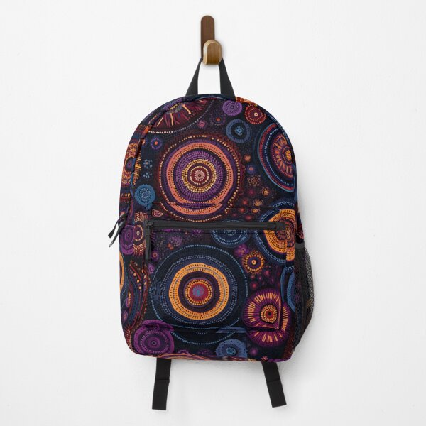 Item preview, Aboriginal Inspired Art - Midnight Circles designed and sold by GrinGalore.