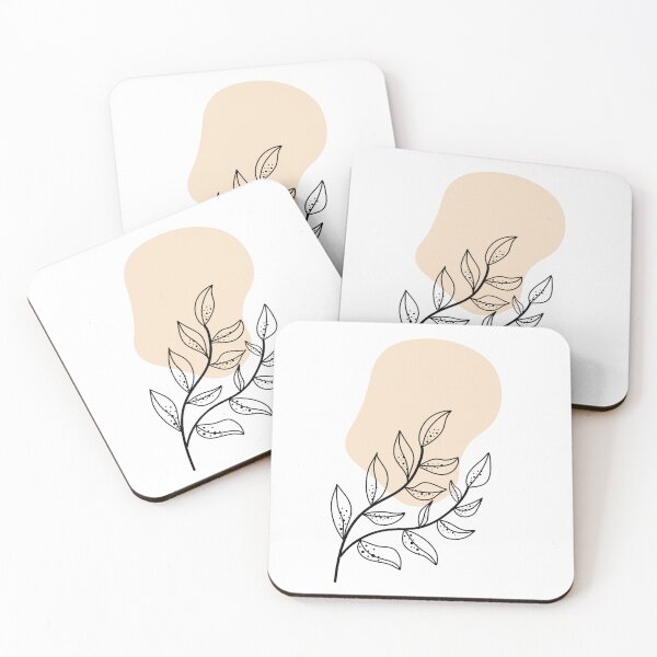 Item preview, Beige Botanical Leaf Wall Art – Minimalist Abstract Design with Beige Background Element designed and sold by sana designer.
