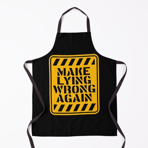 Item preview, Make Lying Wrong Again Political Slogan Logo designed and sold by shirt-o-mat.