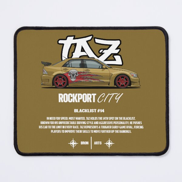 Item preview, Need For Speed Most Wanted Blacklist #14 Taz Lexus IS300 designed and sold by BronArtworks.