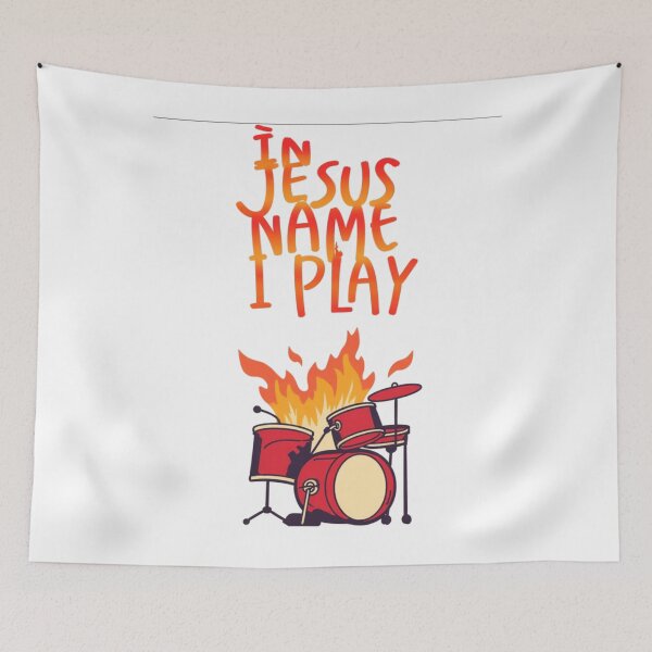 Item preview, In Jesus Name I play Drummer designed and sold by Jusiasw.