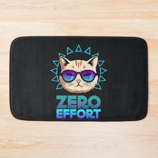 Item preview, Zero Effort – Cool Cat Retro Vibes designed and sold by Taans-Creation.