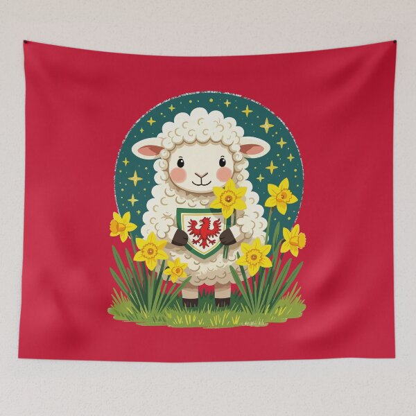Item preview, Welsh Spring Lamb Cute St Davids Day Design designed and sold by taiche.