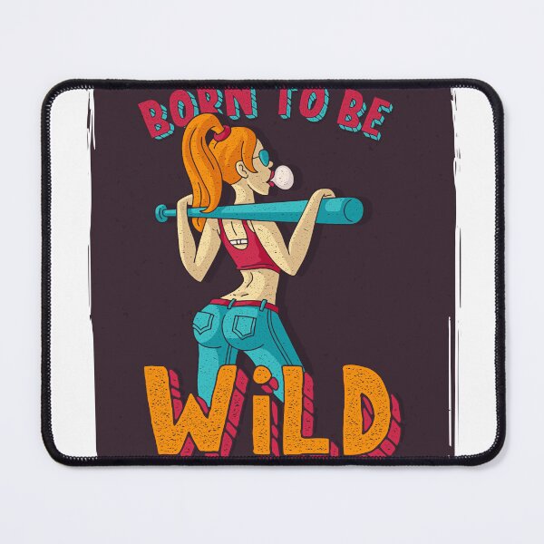Item preview, poster-with-pretty-woman-with-baseball-bat-illustration designed and sold by tshirtsdesign9.