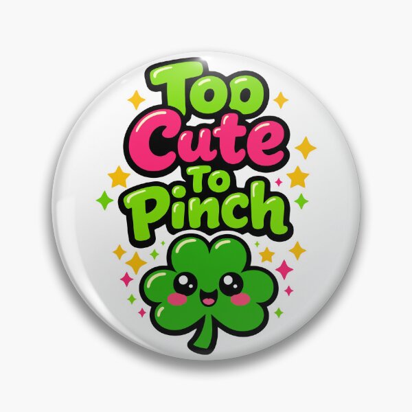 Item preview, Too Cute To Pinch – Kawaii Four Leaf Clover designed and sold by Mikoff04-arts.