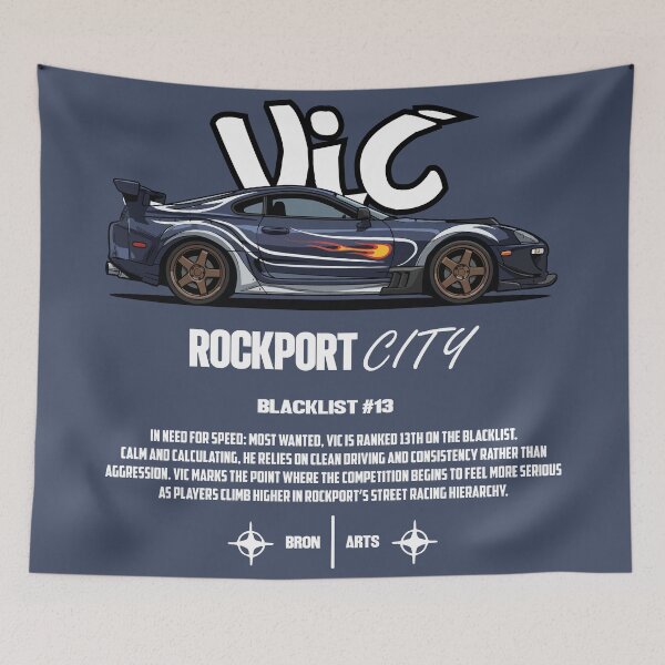 Item preview, Need For Speed Most Wanted Blacklist #13 Vic Supra Mk4 designed and sold by BronArtworks.