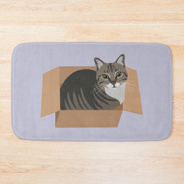 Item preview, Cat in a cardboard box designed and sold by kasumidesign.