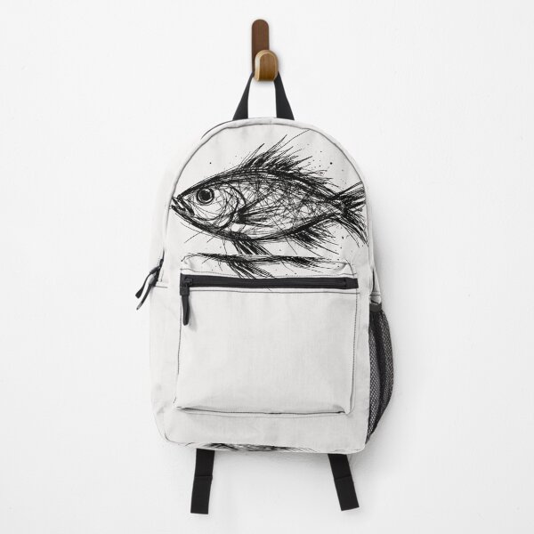 Item preview, Scribble Japanese Art Minimalist Fish Sketch designed and sold by erozzz.