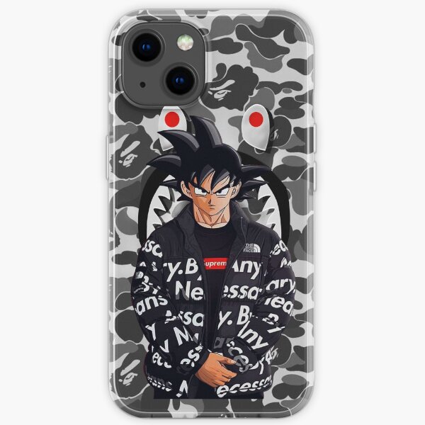 bape whit goku iPhone Soft Case