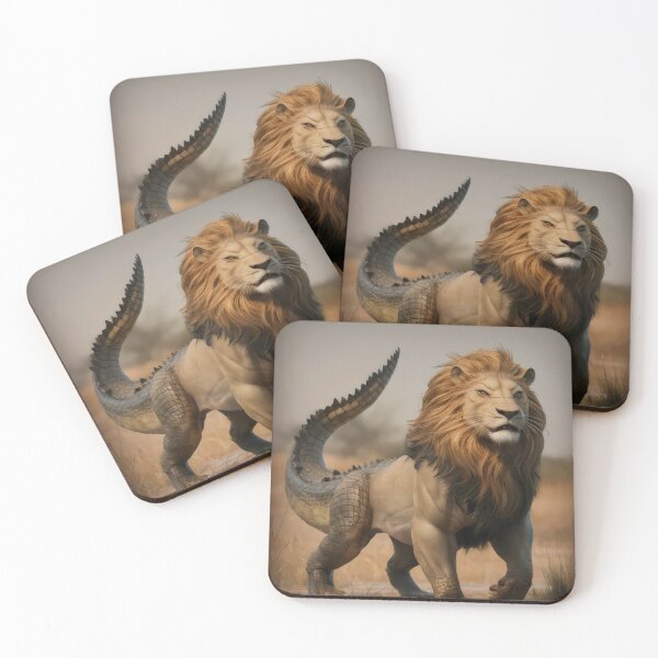 Item preview, Mythical lion crocodile hybrid. designed and sold by MyHappyArtShop.