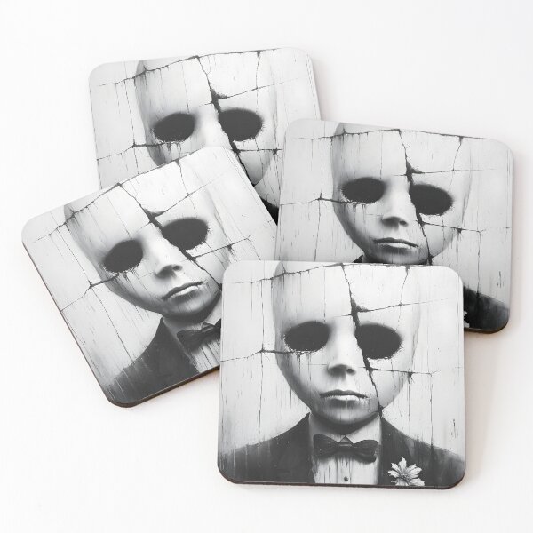 Item preview, Creepy Vintage Masked Man Black And White Horror designed and sold by Shoot-The-Moon.