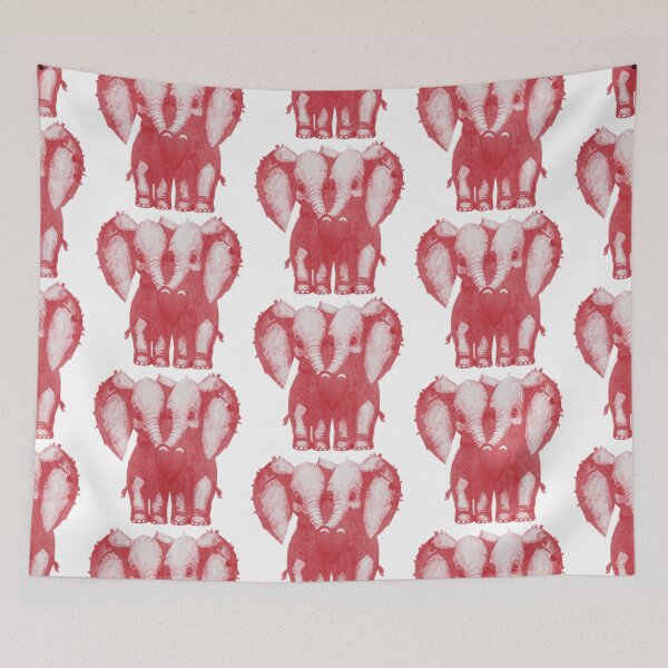 Item preview, Valentine's Day Elephants designed and sold by kinpirks.
