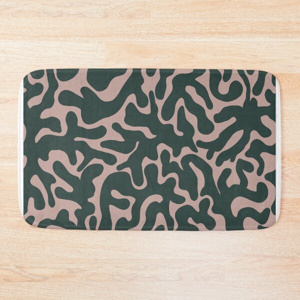 Item preview, Dark Green Blush Pink Organic Camouflage Pattern designed and sold by artievarudzite.