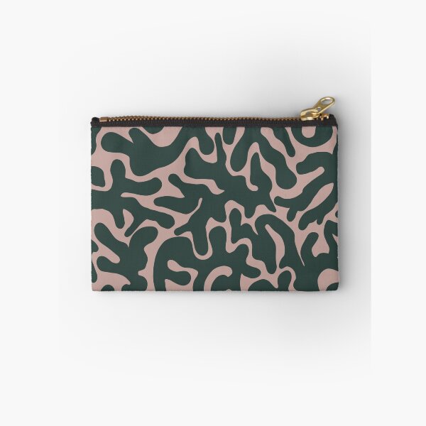 Item preview, Dark Green Blush Pink Organic Camouflage Pattern designed and sold by artievarudzite.