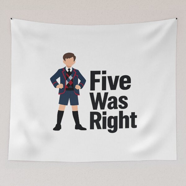 Item preview, Five Was Right – Time Travel Inspired Minimalist Fan Art designed and sold by inaveed.