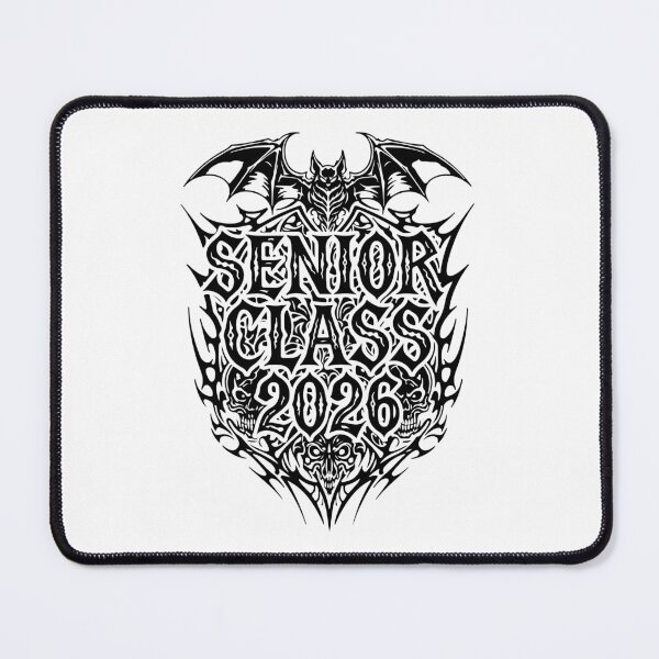Item preview, Gothic Senior 2026 Skulls & Bat Neo-Tribal Design designed and sold by smileempire.