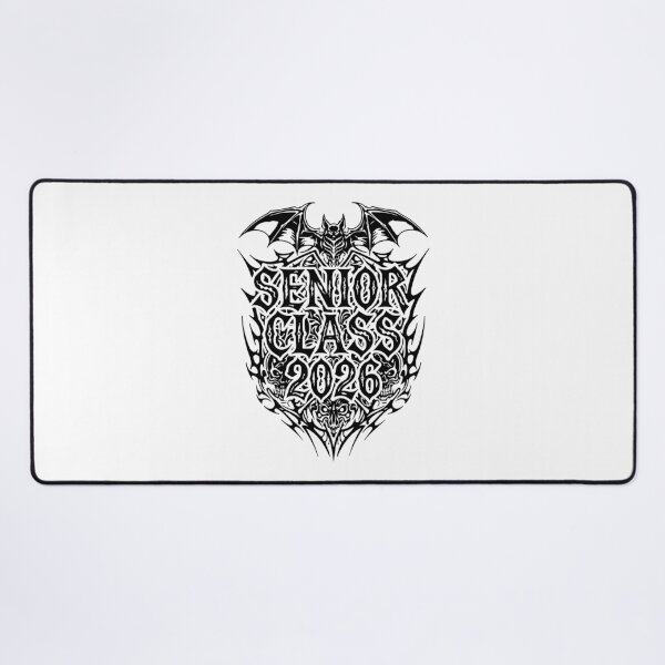 Item preview, Gothic Senior 2026 Skulls & Bat Neo-Tribal Design designed and sold by smileempire.