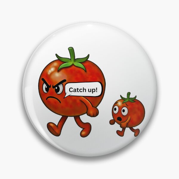 Item preview, Funny Running Tomato Cartoon Illustration designed and sold by madebysiwa.