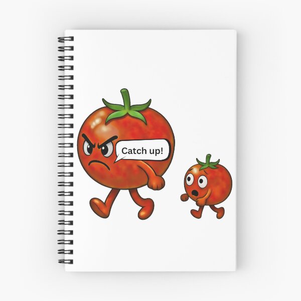 Item preview, Funny Running Tomato Cartoon Illustration designed and sold by madebysiwa.