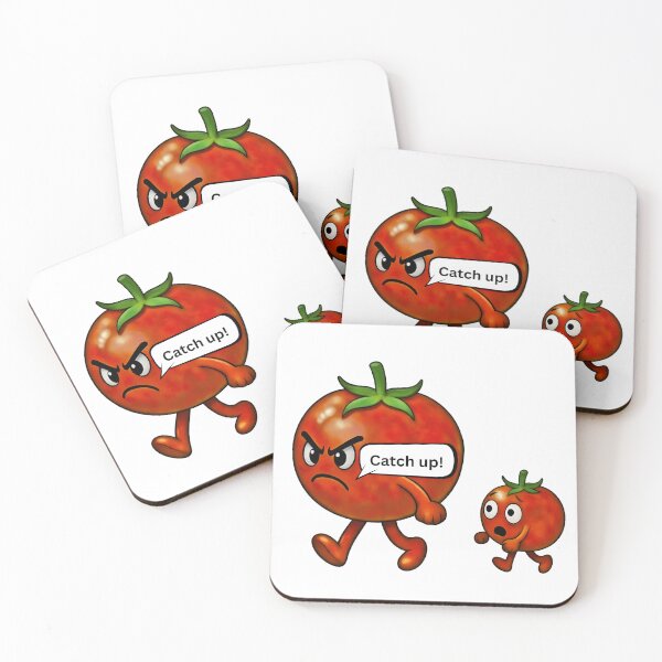 Item preview, Funny Running Tomato Cartoon Illustration designed and sold by madebysiwa.