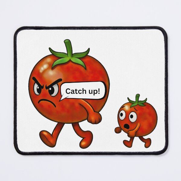Item preview, Funny Running Tomato Cartoon Illustration designed and sold by madebysiwa.