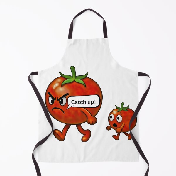 Item preview, Funny Running Tomato Cartoon Illustration designed and sold by madebysiwa.