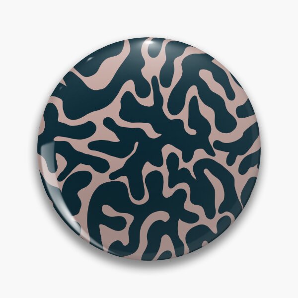 Item preview, Dark Navy Blush Pink Organic Camouflage Pattern designed and sold by artievarudzite.