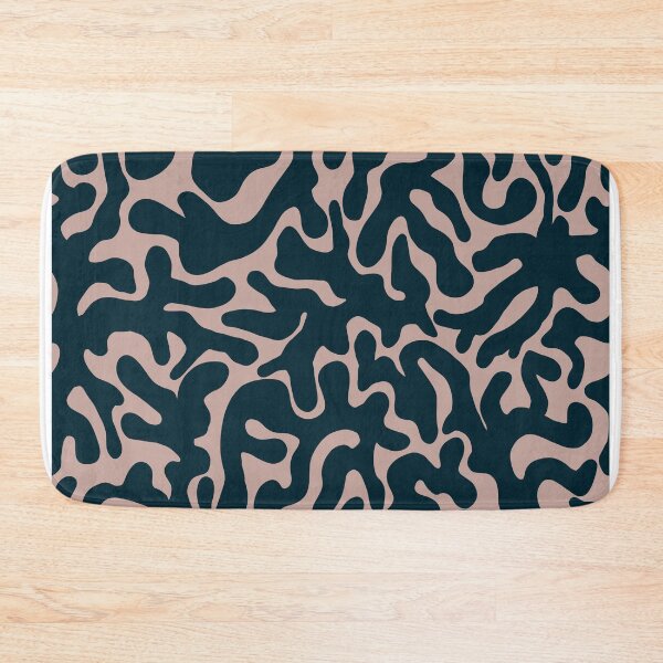Item preview, Dark Navy Blush Pink Organic Camouflage Pattern designed and sold by artievarudzite.