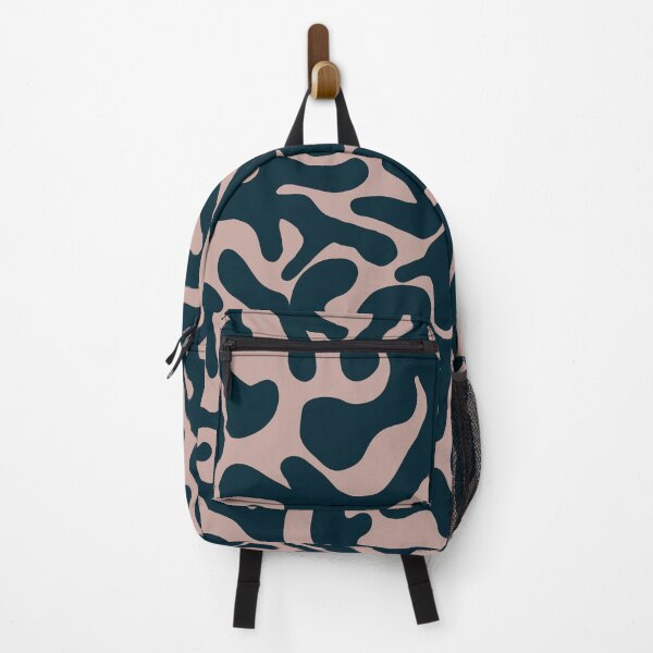 Item preview, Dark Navy Blush Pink Organic Camouflage Pattern designed and sold by artievarudzite.