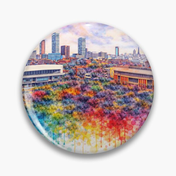 Item preview, Liverpool Football Skyline, Paint Splash Cityscape designed and sold by Paul Thompson Photography.