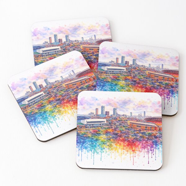 Item preview, Liverpool Football Skyline, Paint Splash Cityscape designed and sold by Paul Thompson Photography.