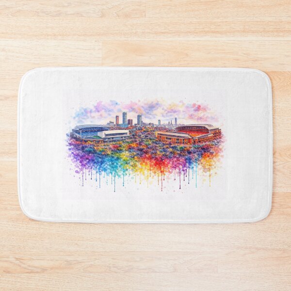 Item preview, Liverpool Football Skyline, Paint Splash Cityscape designed and sold by Paul Thompson Photography.