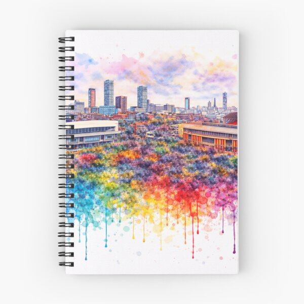 Item preview, Liverpool Football Skyline, Paint Splash Cityscape designed and sold by Paul Thompson Photography.