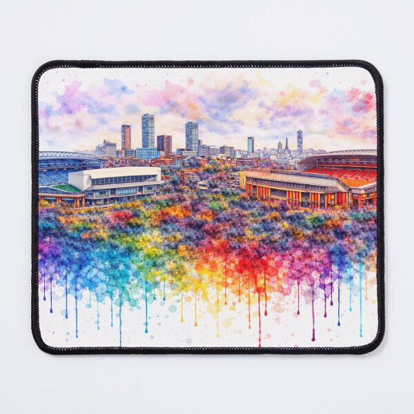 Item preview, Liverpool Football Skyline, Paint Splash Cityscape designed and sold by Paul Thompson Photography.