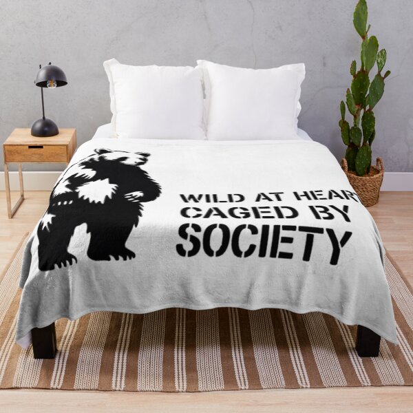 Item preview, Banksy Bear - Wild at heart, caged by society designed and sold by 123ks.
