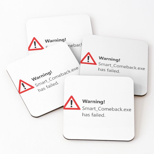 Item preview, Smart_Comeback.exe Has Failed Sticker designed and sold by StudioSaria.