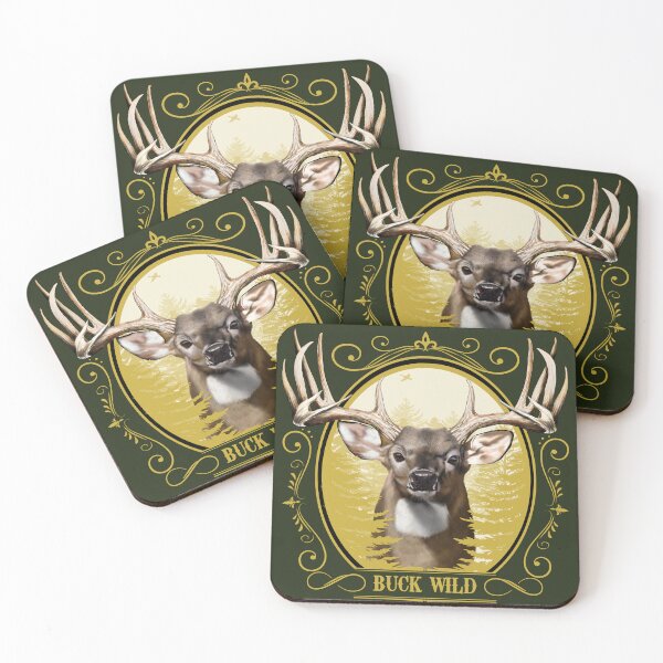 Item preview, Buck Wild Whitetail Deer – Rustic Hunting Lodge Wildlife Design designed and sold by Color4Nature.