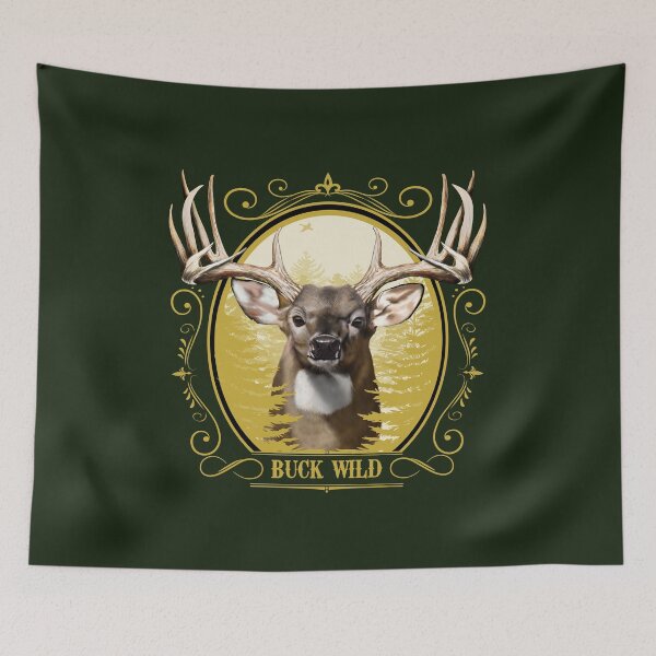 Item preview, Buck Wild Whitetail Deer – Rustic Hunting Lodge Wildlife Design designed and sold by Color4Nature.