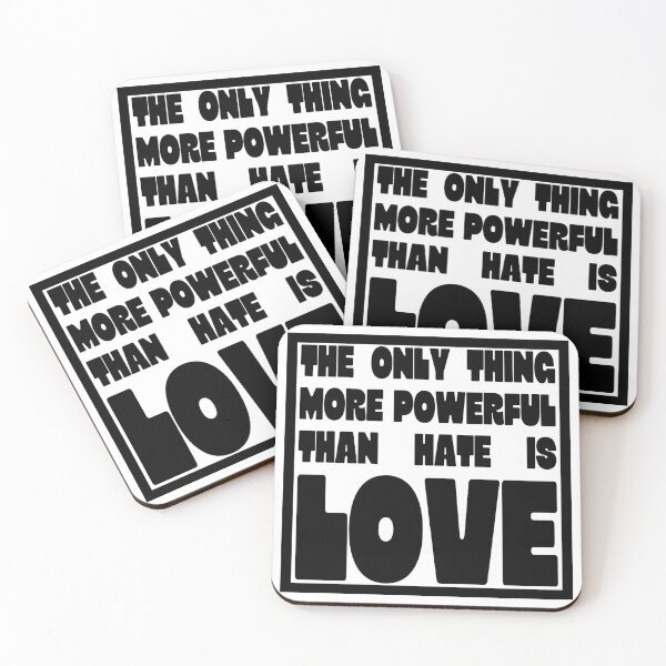 Item preview, The Only Thing More Powerful Than Hate Is Love Outlined designed and sold by Aesthetic Crew.