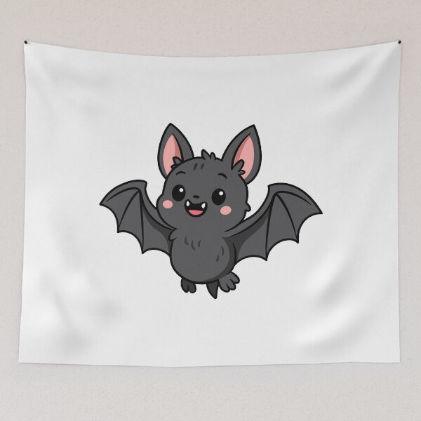 Item preview, Cute Kawaii Bat - Spooky Cute Halloween Design designed and sold by Hydravisions.