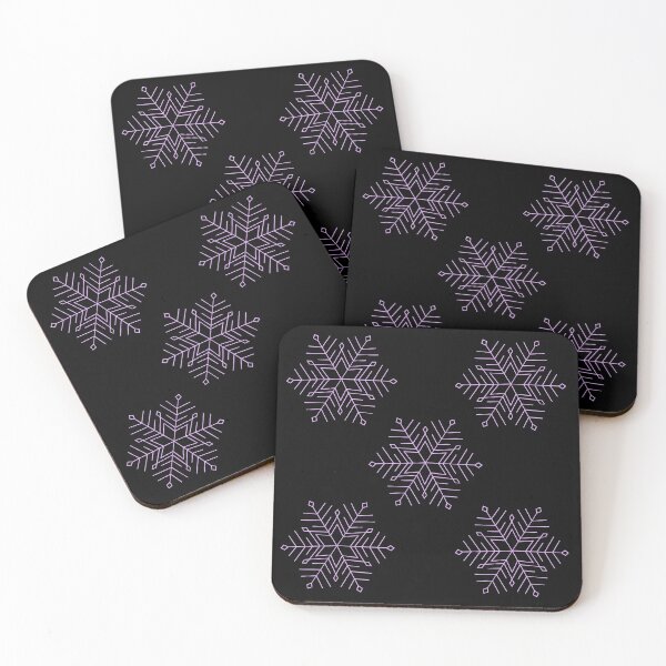 Item preview, Lilac Snowflakes designed and sold by kitschandkawaii.
