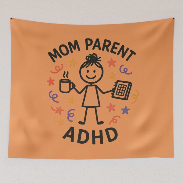 Item preview, Mom Parent ADHD – Funny Coffee & Planner Chaos ADHD Mom Life Design designed and sold by MomParentADHD.