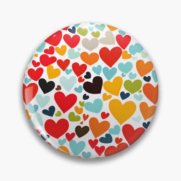 Item preview, Colorful Heart Mosaic Explosion Saint Valentine's Day - Vibrant Rainbow Love Art Print designed and sold by DesignArtist.ia.