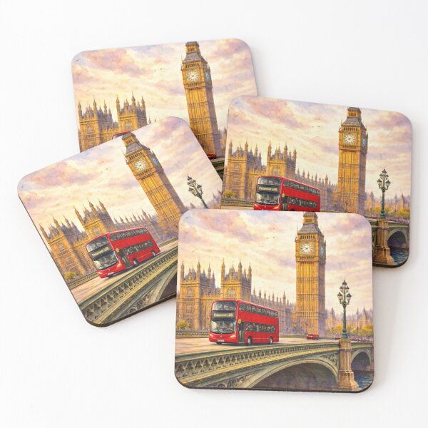 Item preview, London Travel Poster Print | Big Ben Oil Painting Wall Art | Vintage Style London Cityscape | UK Wall Decor designed and sold by KishShop.