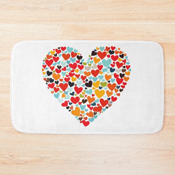 Item preview, Colorful Heart Mosaic Explosion Saint Valentine's Day - Vibrant Rainbow Love Art Print designed and sold by DesignArtist.ia.