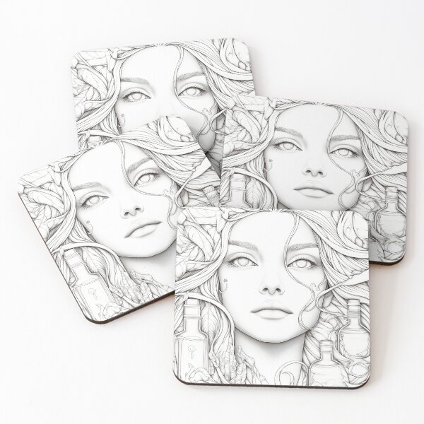 Item preview, Whimsical Apothecary Woman Botanical Wellness designed and sold by Shoot-The-Moon.